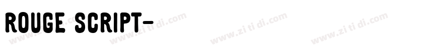 Rouge Script字体转换